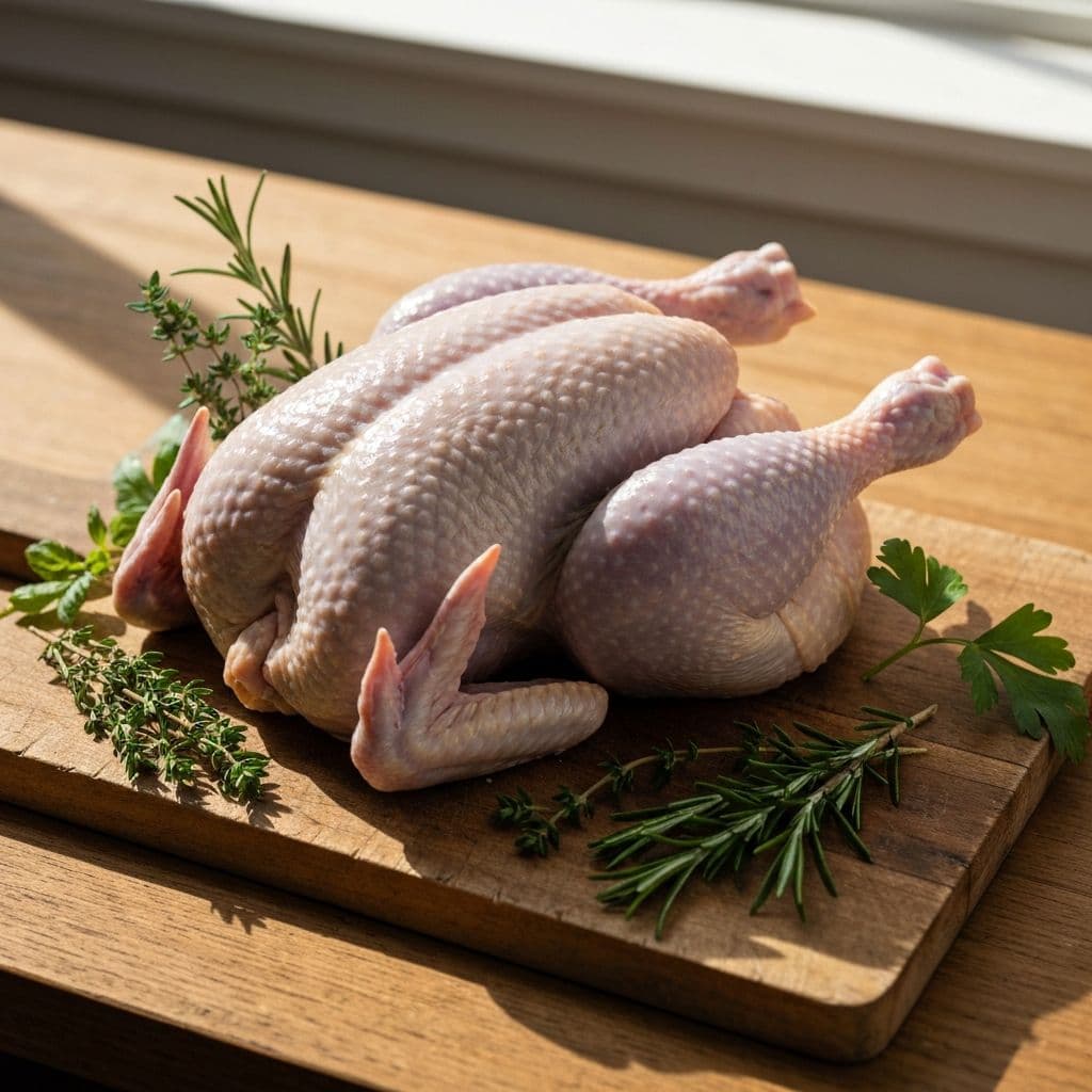 Fresh whole dressed broiler chicken